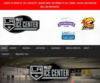 Lakingsvalleyicecenter.com(Ice Hockey) Screenshot