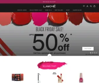 Lakmeindia.com(Buy Lakmé Cosmetic Products & Beauty Products Online) Screenshot