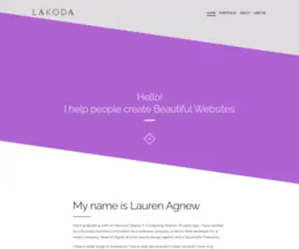 Lakoda.co.uk(I'm a freelance web developer and I can build websites from the ground up) Screenshot