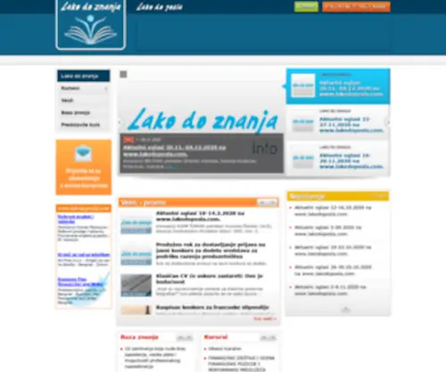 Lakodoznanja.com(Lako do znanja) Screenshot