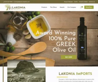 Lakonia-Imports.com(100% Pure Greek Olive Oil) Screenshot
