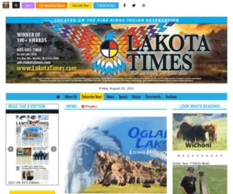 Lakotacountrytimes.com(News from the Perspective of the Lakota) Screenshot