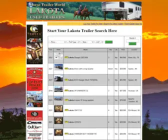 Lakotausedhorsetrailerdealer.com Screenshot