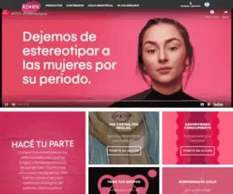 Lakotex.com.ar(Kotex Argentina) Screenshot