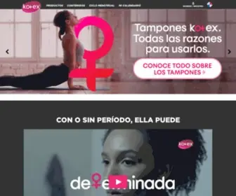 Lakotex.com.pa(Kotex Panamá) Screenshot