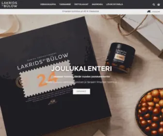 Lakridsbybulow.fi(Lakrids by Bülow) Screenshot