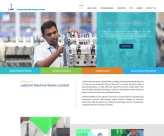 Lakshmimach.com(Lakshmi Machine Works Limited) Screenshot