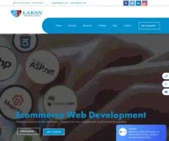 Laksn.com(Web Design and App Development Company in Mumbai) Screenshot