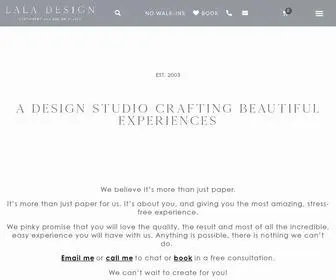 Laladesign.com.au(Custom wedding & event stationery since 2003) Screenshot