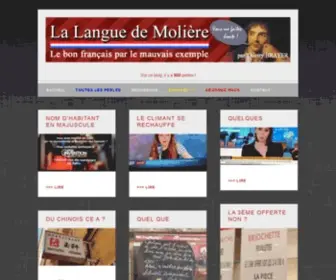 Lalanguedemoliere.fr(Lalanguedemoliere) Screenshot