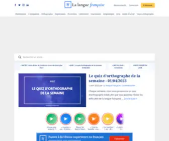 Lalanguefrancaise.com(La langue française est le site de référence sur le français) Screenshot