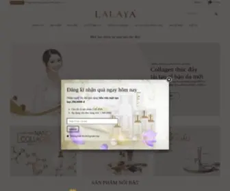 Lalaya.vn(Mỹ phẩm cao cấp LALAYA với công nghệ Nano Collagen) Screenshot