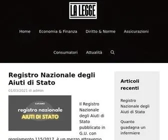 Lalegge.net(LA LEGGE) Screenshot