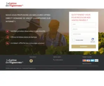 Lalettredesvignerons.com(La Lettre des Vignerons) Screenshot