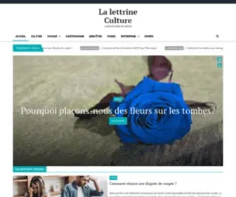 Lalettrineculture.fr(La lettrine Culture) Screenshot