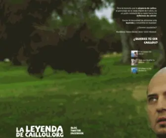 Laleyendadecaillou.org(La Leyenda de Caillou) Screenshot