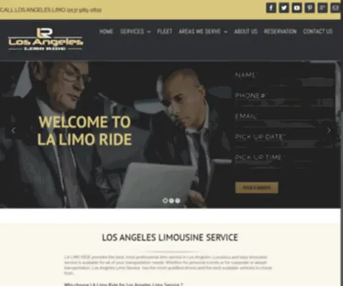 Lalimoride.com(Los Angeles Limo Service) Screenshot