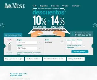 Lalinea.com.mx(Boletos de autobús) Screenshot