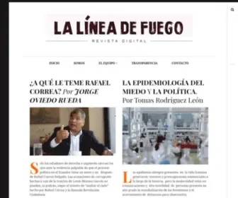Lalineadefuego.info(Revista Digital) Screenshot