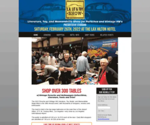 Lalitandtoyshow.com(The 2022 L.A. Lit and Toy Show at the LAX Hilton Hotel) Screenshot