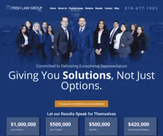 Lalitigationlawfirm.com(Frish Law Group) Screenshot