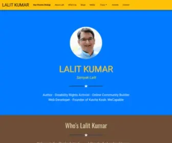 Lalitkumar.in(Lalit Kumar) Screenshot
