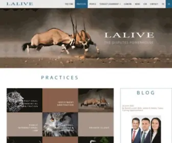 Lalive.law(International Law Firm) Screenshot