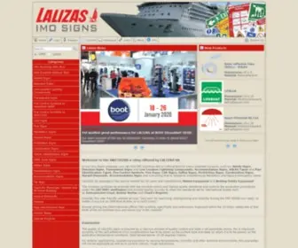 Lalizasimosigns.com(Safety Equipment Manufacturer) Screenshot