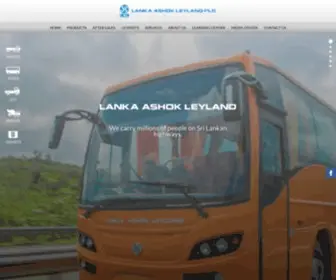 Lal.lk(Lanka Ashok Leyland was incorporated in 1982 as a Public Limited Liability Company) Screenshot