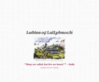 Lallybroch.com(Ladies of Lallybroch) Screenshot