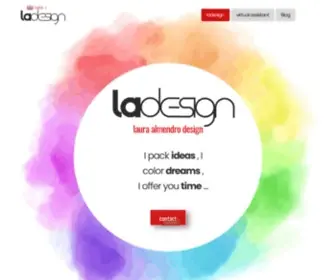 Lalmendrodesign.com(Ideas, sueños, tiempo) Screenshot