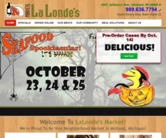 Lalondesmarket.com(LaLonde's Market Your Neighborhood Market In Midland) Screenshot