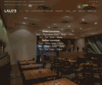 Lalosmexicancuisine.com(Lalo’s) Screenshot