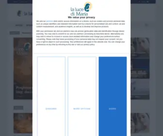 Lalucedimaria.it(La Luce di Maria) Screenshot