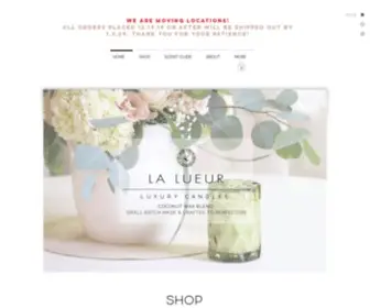 Lalueurcandles.com(Luxury Candles) Screenshot