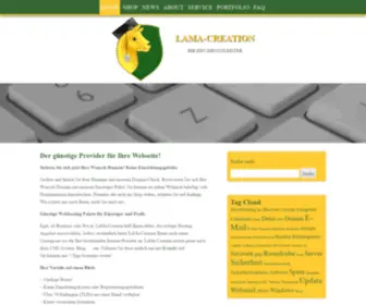 Lama-Creation.de(LaMa-Creation , Domains günstig und einfach bei LaMa-Creation registrieren) Screenshot