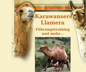 Lama-LLamera.de(Kamele: Kamelreiten und Lamatrekking in Deutschland) Screenshot