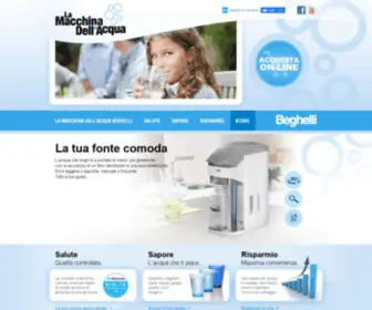 Lamacchinadellacqua.it(La Macchina Dell'Acqua Beghelli) Screenshot