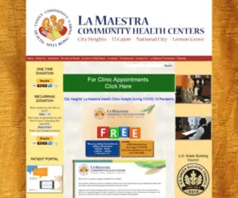 Lamaestra.org(La Maestra Community Health Centers) Screenshot