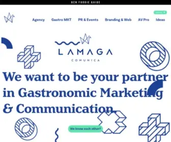 Lamagacomunica.com(Equipo especializado en marketing y comunicación gastronómica desde un enfoque creativo) Screenshot