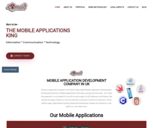 Lamaid.org(Hybrid Android and Mobile Apps Development Company UK) Screenshot