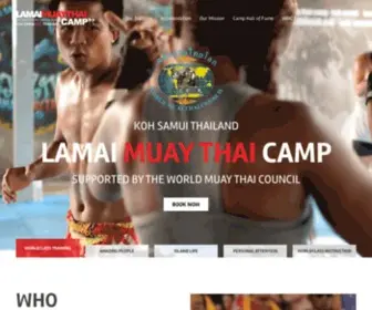Lamaimuaythaicamp.com(Lamai Muay Thai Camp) Screenshot