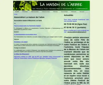 Lamaisondelarbre.fr(Association La Maison de l'Arbre) Screenshot