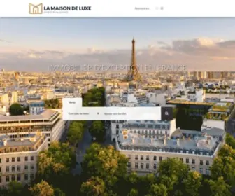 Lamaisondeluxe.com(Immobilier de luxe et de prestige) Screenshot