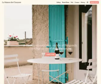 Lamaisondeschaumes.com(La Maison des Chaumes) Screenshot