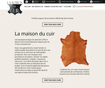 Lamaisonducuir.com(La Maison du Cuir) Screenshot