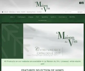 Lamaisonduvin.com.cy(La Maison du Vin) Screenshot