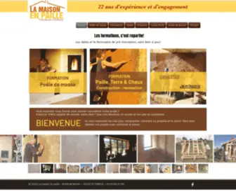 Lamaisonenpaille.com(La Maison en Paille) Screenshot