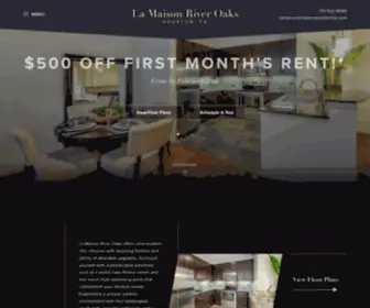 Lamaisonriveroaks.com(La Maison River Oaks Apartments in Houston) Screenshot