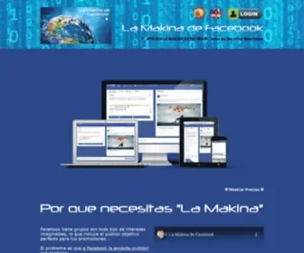 Lamakinaface.com(La Makina de Facebook) Screenshot